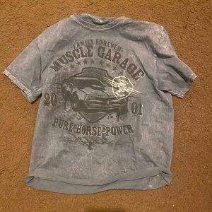 Universal Muscle Garage Kids T-Shirt - Gray